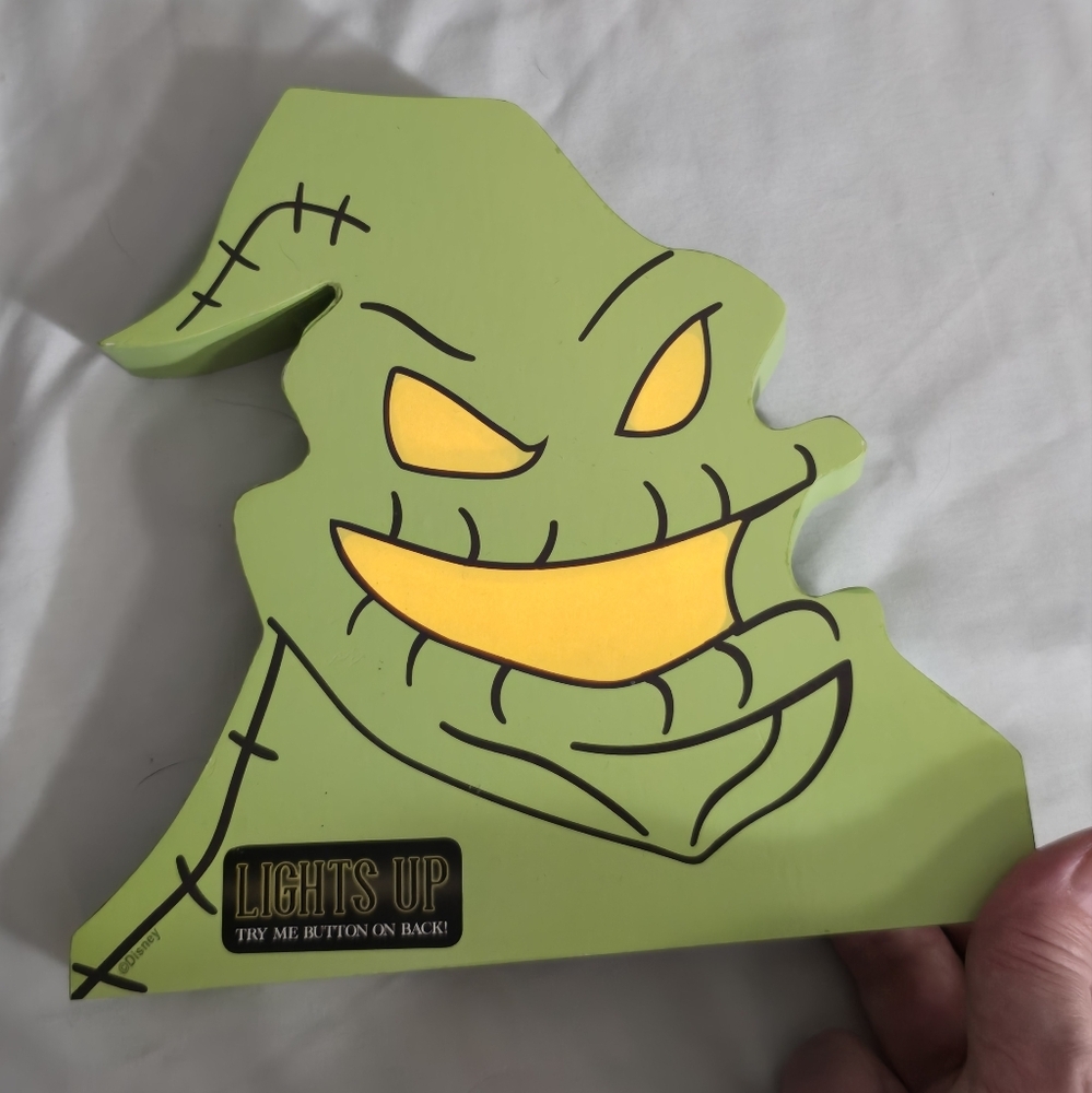 NBc Nightmare before Christmas disney nbc oogie boogie light  table Decor Nwt